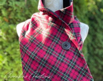 Christmas Plaid (Red/Green/Black) Scarf - 006