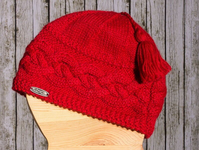 Hat Red 100/% baby alpaca
