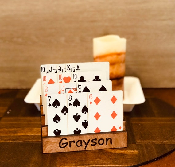 Wooden Playing Card Holder Laser Ready SVG Playing Card Etsy