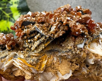 Amazing Barite Vanadinite Morocco natural crystal minerals specimen clusters souvenirs WholesaleMineralsBox