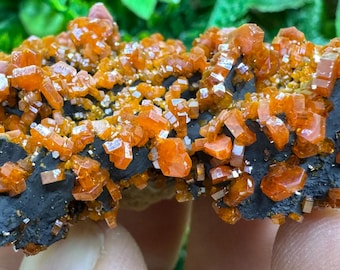 Vanadinite Morocco Barite natural crystal minerals specimen clusters souvenirs