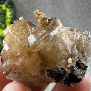 Amazing Cerussite Barite Morocco natural crystal minerals specimen clusters souvenirs WholesaleMineralsBox