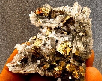 Quartz Calcite Pyrite -Borieva mine-Madan Bulgaria