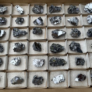Galena flat 230x300 milimeters Madan Bulgaria natural crystal minerals specimen clusters souvenirs WholesaleMineralsBox
