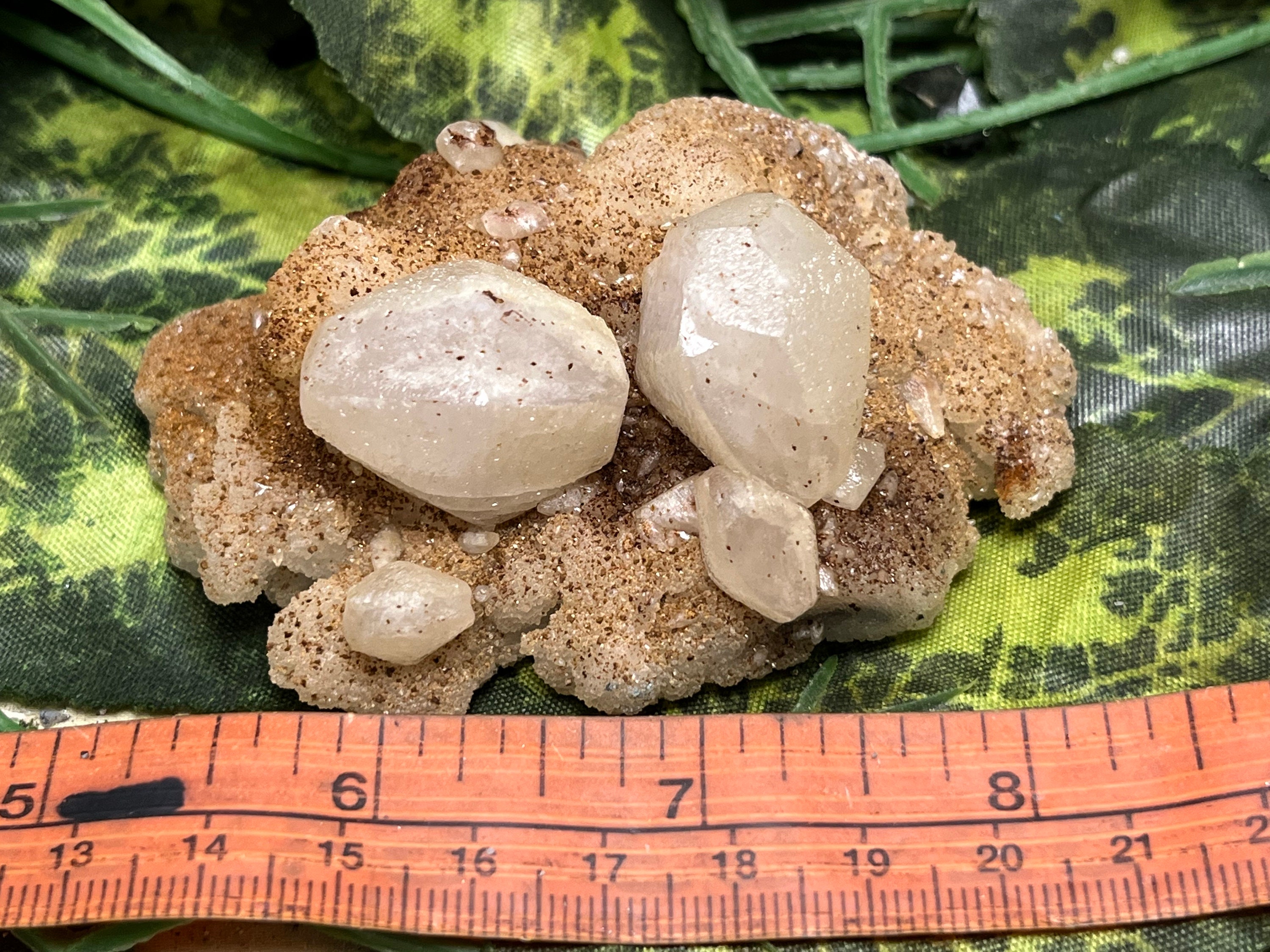 方解石 ロードクロサイト クォーツ（玉髄）Lacky ブルガリア 天然水晶