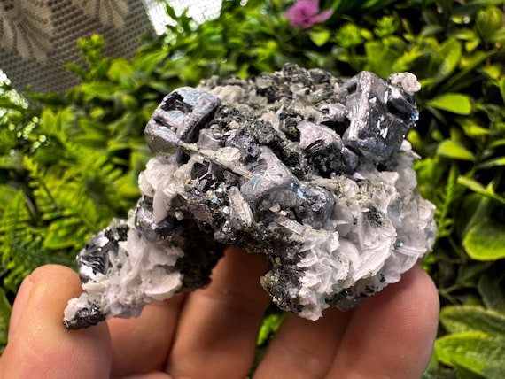 Galena Quartz Sphalerite Calcite Chlorite Madan, Bulgaria crystal minerals specimen natural