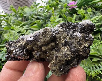 Galena Quartz Chalcopyrite Pyrite Sphalerite Madan Bulgaria natural specimen