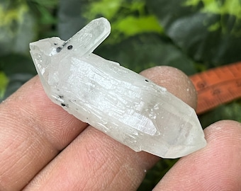 Quartz (double terminaisons) Chlorite Madan, Bulgarie, spécimen de minéraux cristallins 24