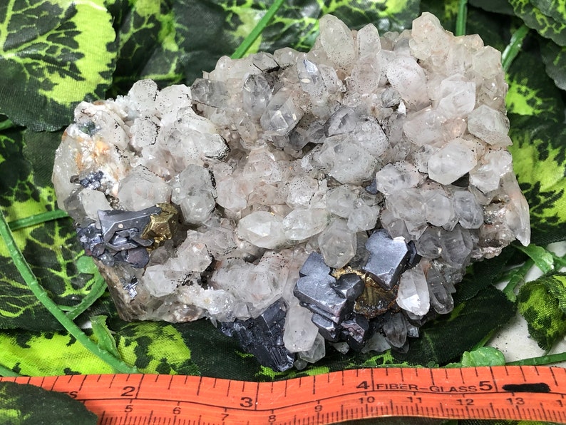 Amazing Quartz-Chalcopyrite Galena Deveti Septemvri mine-Madan Bulgaria
