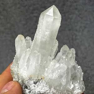 Quartz Skepter Calcite Krushev Dol mine Madan Bulgaria crystal minerals specimen