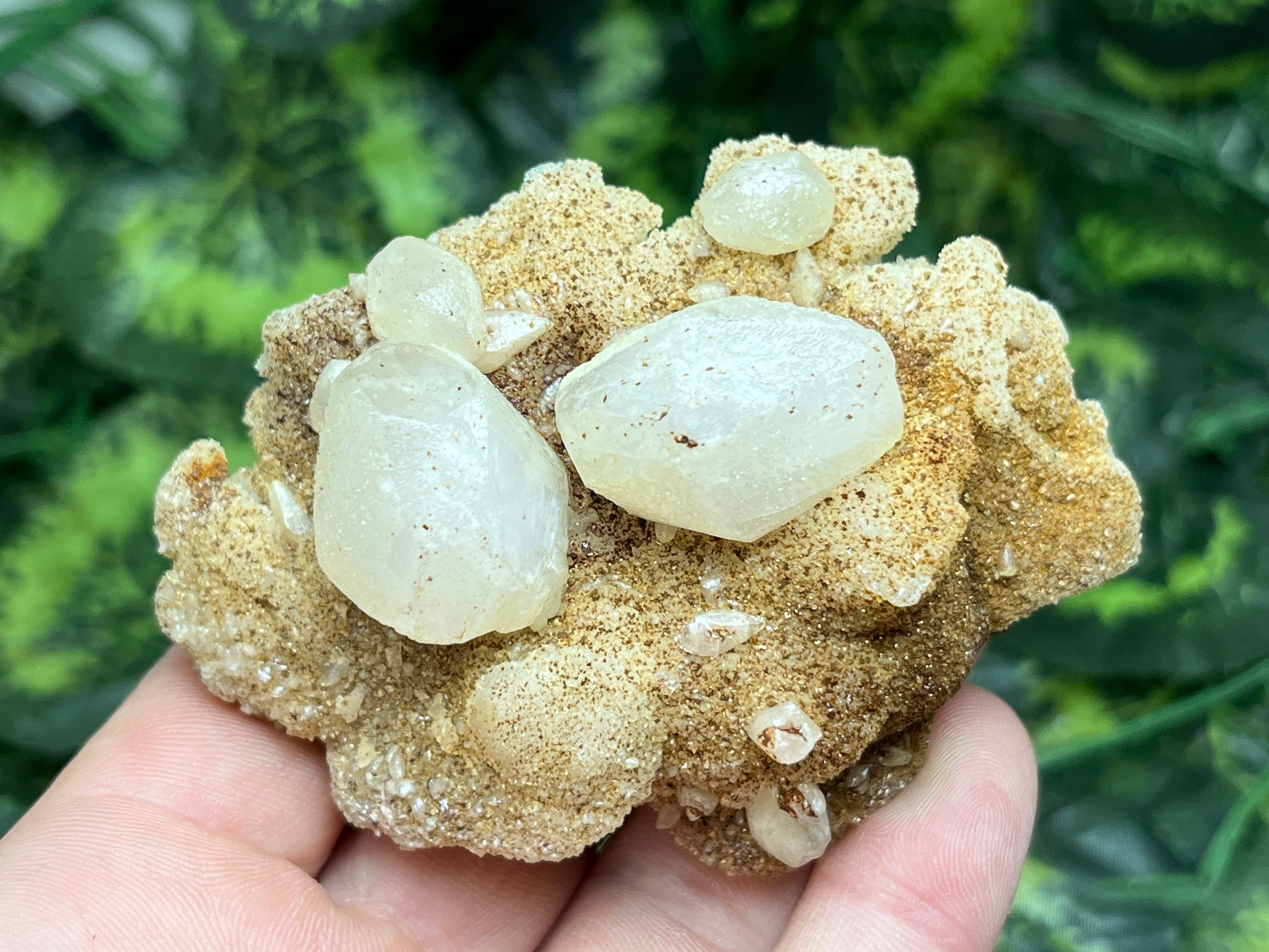 方解石 ロードクロサイト クォーツ（玉髄）Lacky ブルガリア 天然水晶