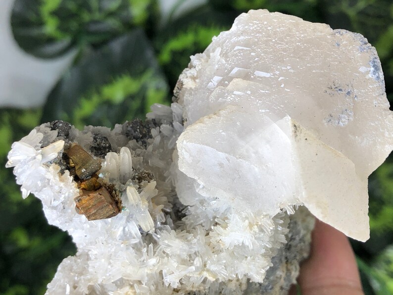 Amazing Quartz Pyrite Calcite Borieva mine Madan Bulgaria natural crystal minerals specimen