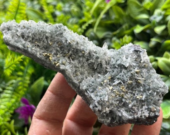 Quartz Chalcopyrite Lacky Bulgarie amas de spécimens de minéraux cristallins naturels