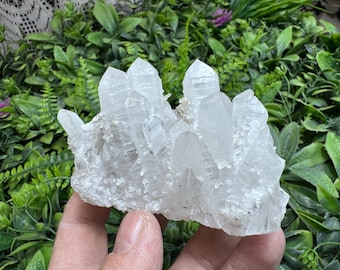 Quartz on Calcite Cluster, Bulgarian Crystal Specimen