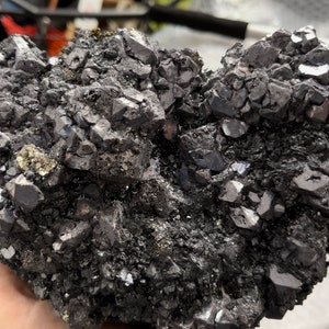 Amazing Quartz Pyrite Galena Madan, Bulgaria natural crystal minerals specimen