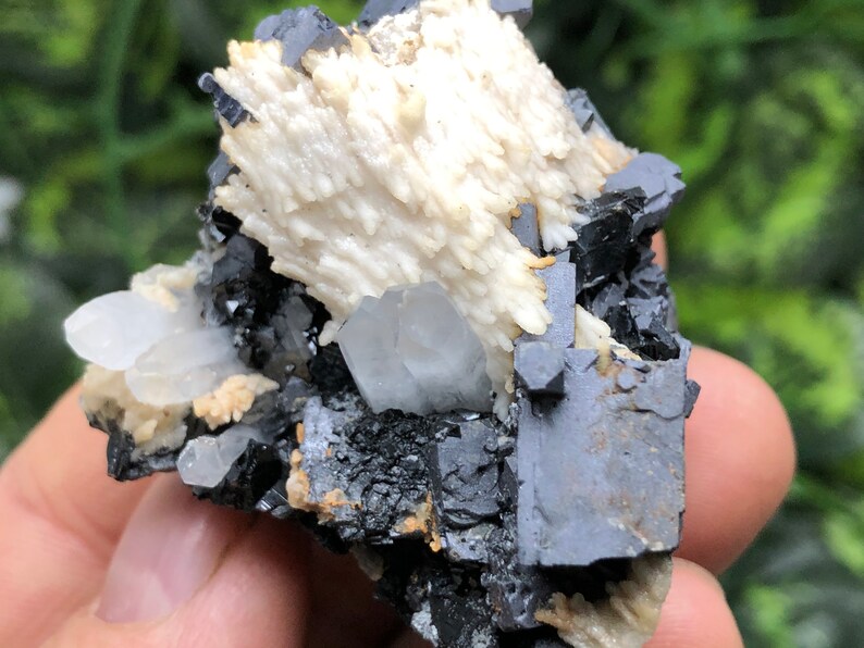 Wonderful Quartz-Galena-Calcite Sphalerite Krushev Dol mine-Madan Bulgaria natural crystal minerals specimen
