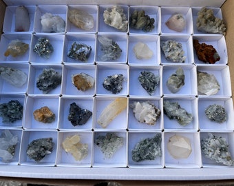 Mix Minerils From Madan Bulgaria flat 230x300 millimetres crystal minerals specimen