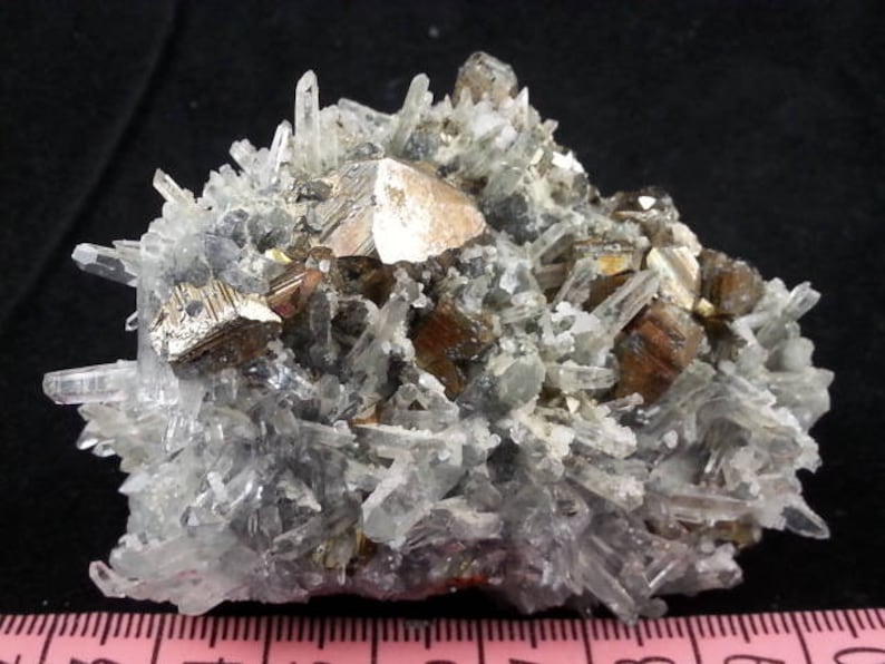 Amazing Quartz-Calcite-Pyrite-Gyudyurska mine-Madan Bulgaria