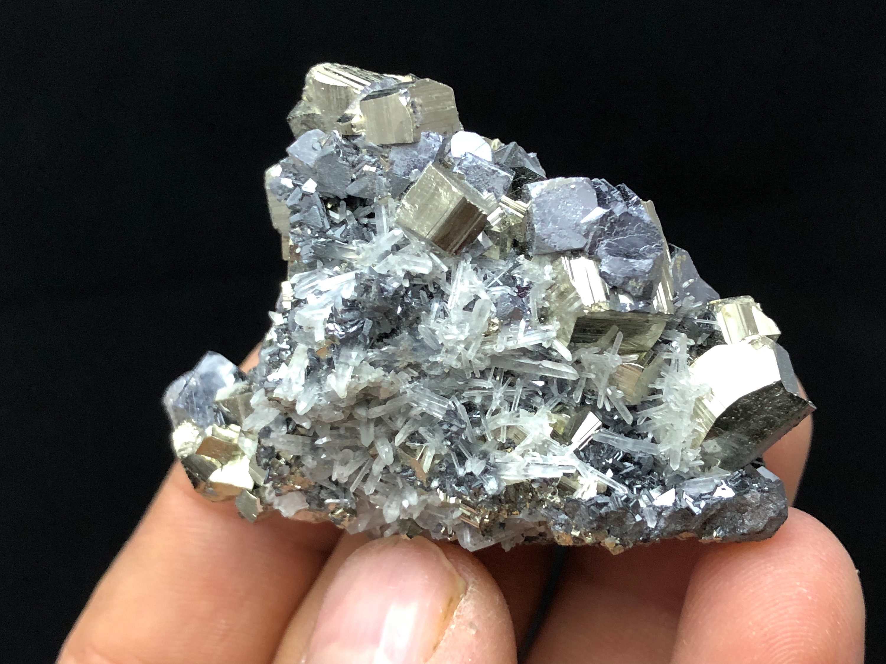 Quartz-Pyrite-Galena Borieva mine-Madan Bulgaria