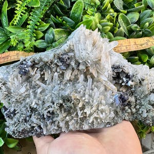 Quartz Chlorite Galena Mineral Specimen, Madan Bulgaria Table Decor image 2