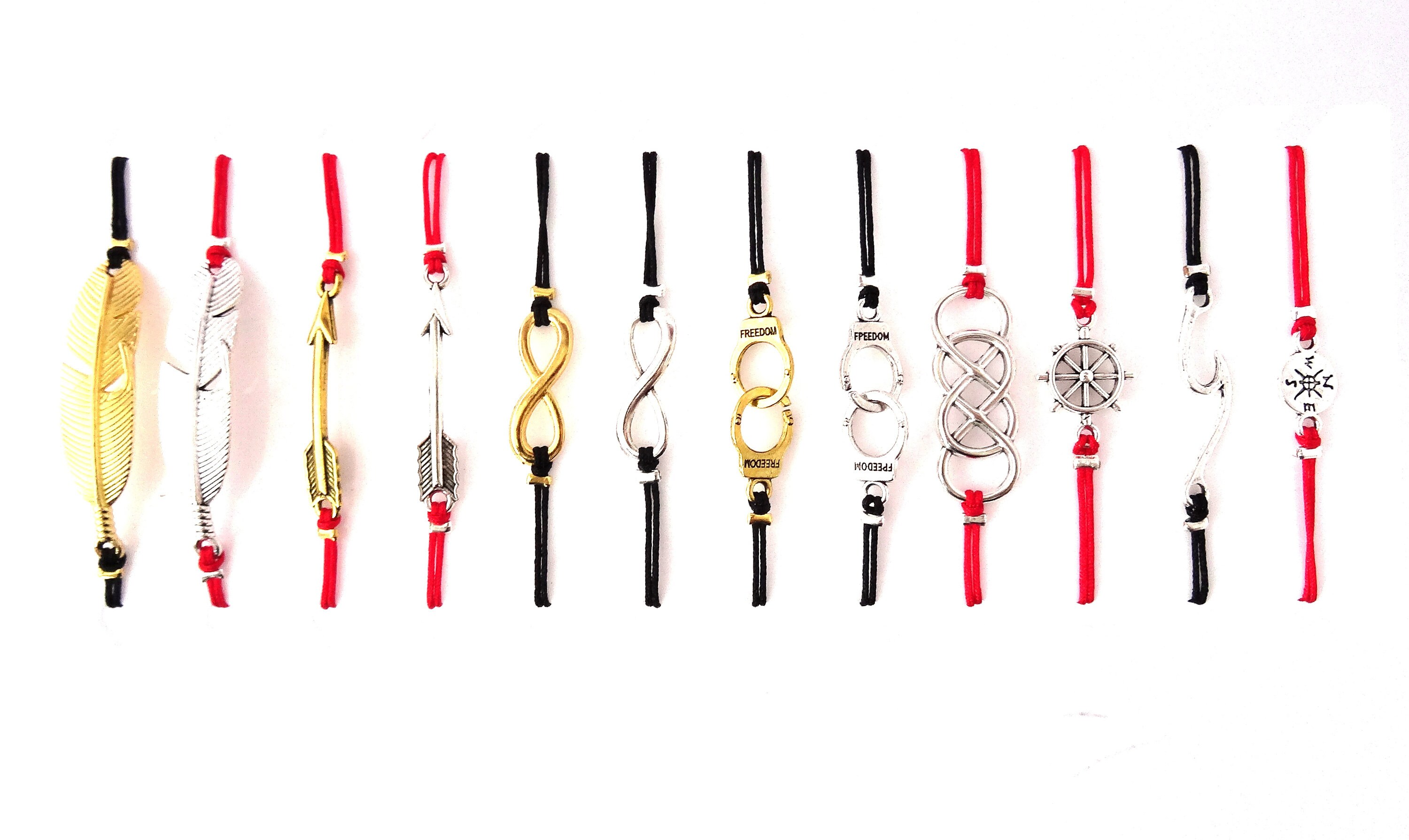 Heart red string bracelet heart jewelry love bracelet love Etsy