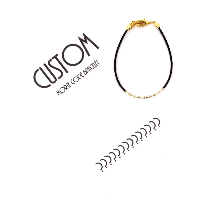 custom morse code bracelet