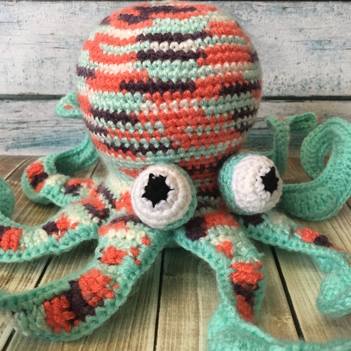 Crochet Octopus Pattern Large Amigurumi Octopus Newborn Etsy
