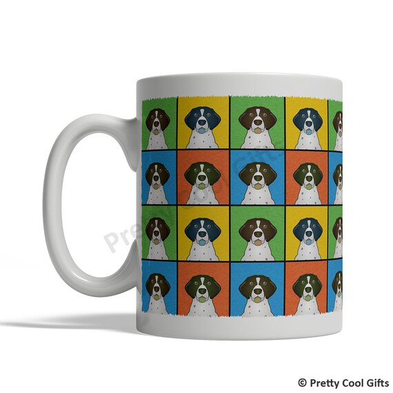 German Shorthaired Pointer Dog Cartoon Pop Art Mug 11oz Etsy