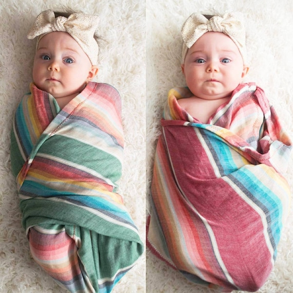 serape swaddle blanket