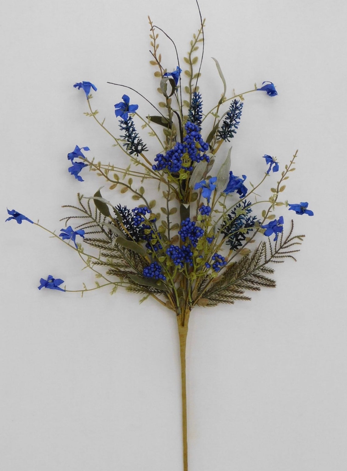 Blue Filler Flowers 60919 Floral Spray 60919 Flower Stems Etsy