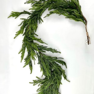 Norfolk pine garland, faux Norfolk pine garland, Artificial balsam garland, artificial garland for Christmas, Greenery garlands, 6’ long