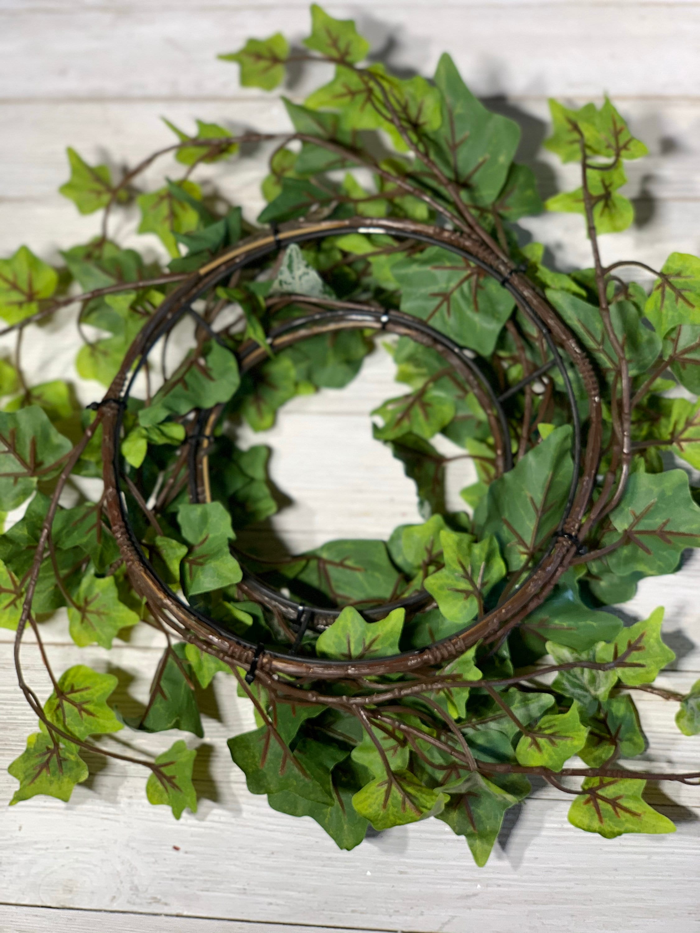 Ivy Wreath Choose Size Candle Ring Wreath Wreath With Ivy Etsy