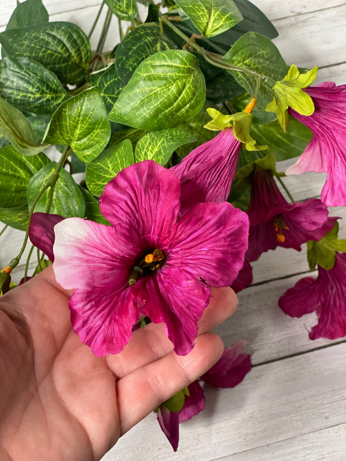 Petunia flowers morning glory artificial petunias pink or Etsy