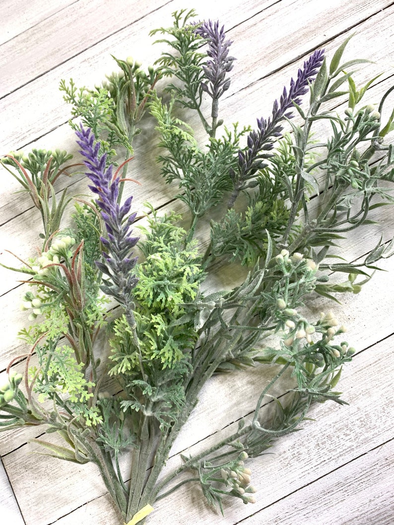 Artificial Lavender stems faux lavender mixed lavender Etsy