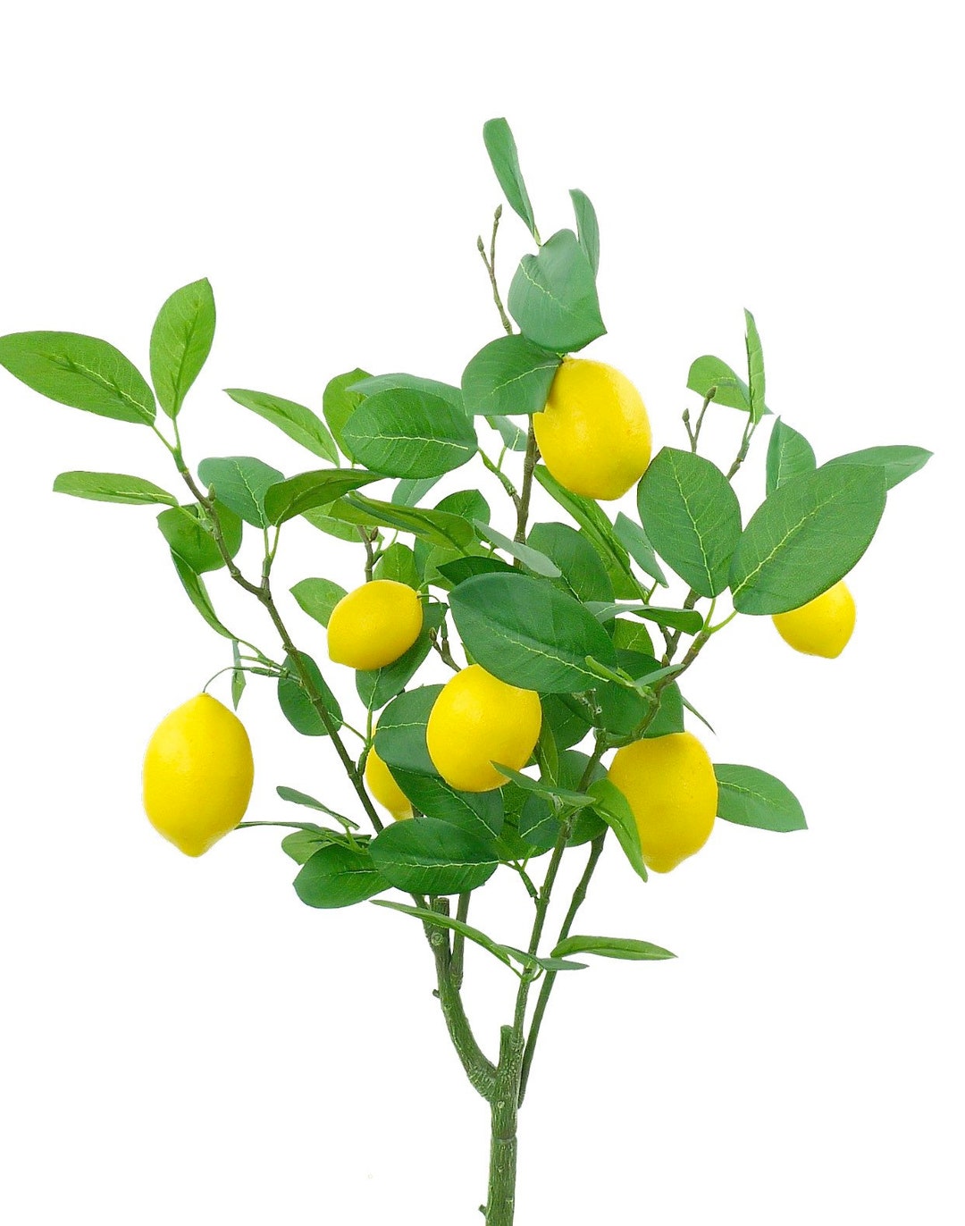 Artificial Lemons Lemon Bush Lemon Pick Lemon and Greenery - Etsy