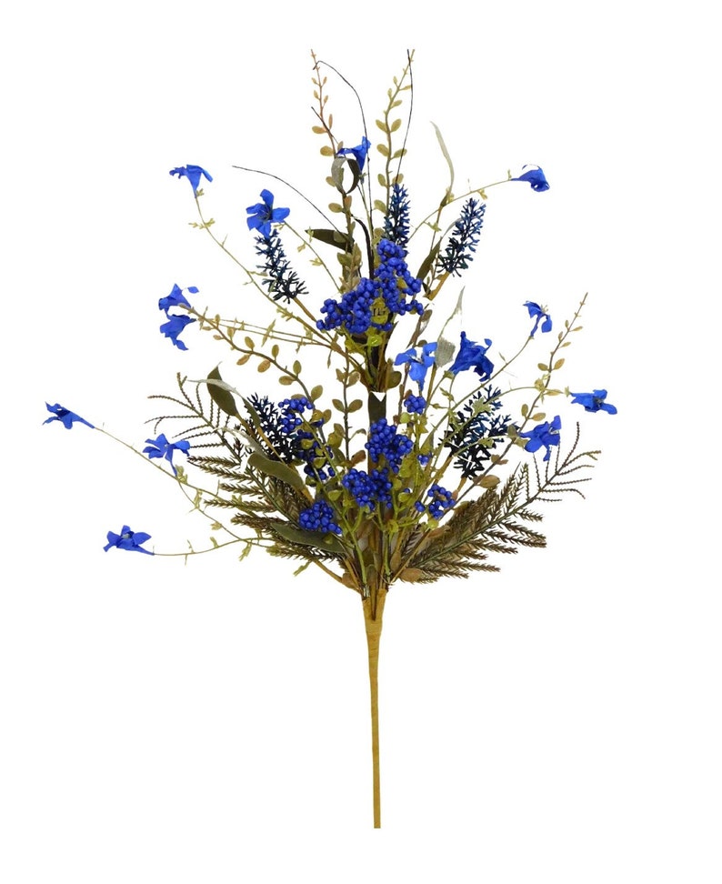 Blue Filler Flowers 60919 Floral Spray 60919 Flower Stems Etsy