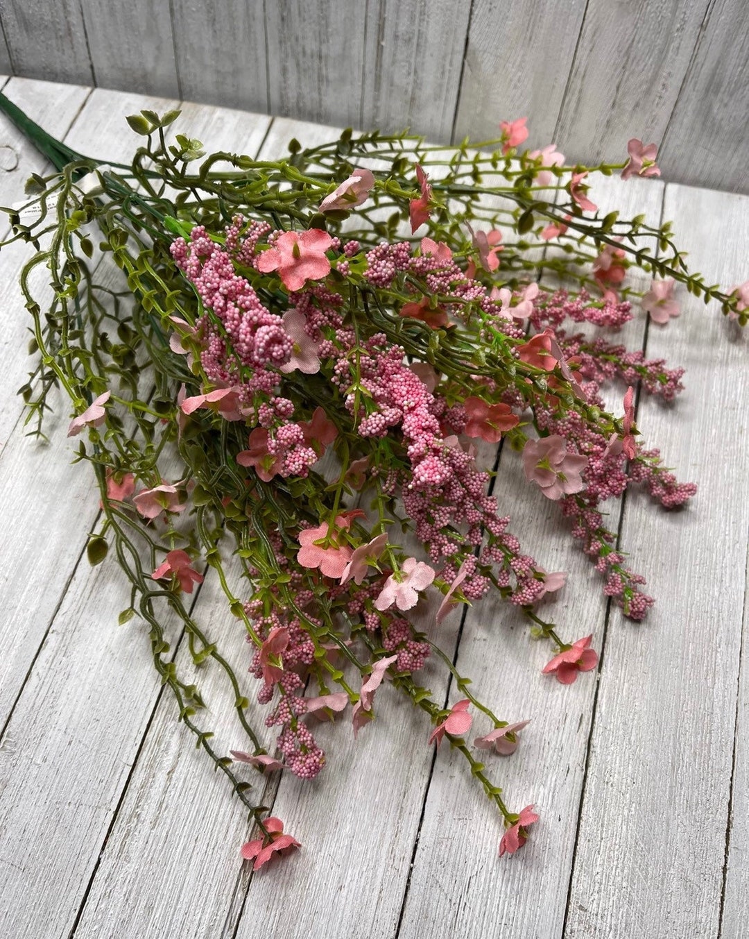 Pink Silk Flowers Artificial Filler Flower Bush Pink Babies Etsy