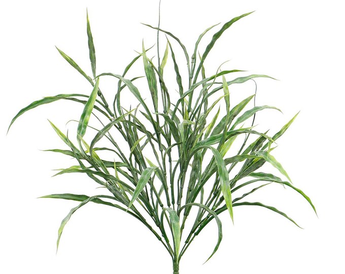 Artificial Grass Bush Green Grass Bush Artificial Greenery Etsy