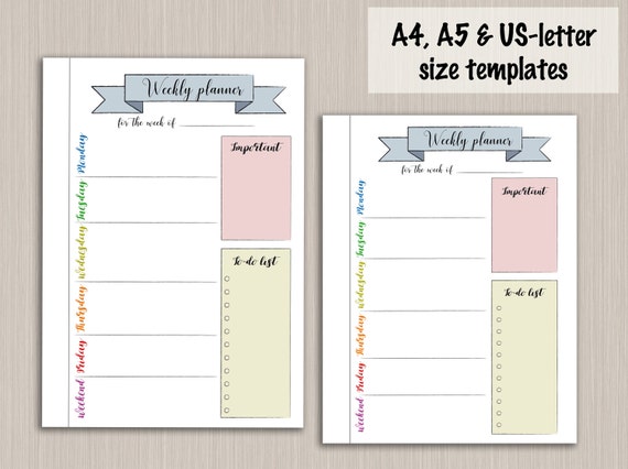 bullet journal printable weekly planner template for bullet journal digital pdf bujo bullet journal pages bullet journal kit printable weekly plan template