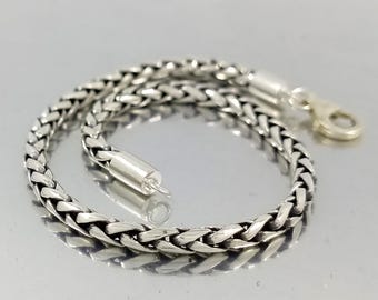 GARNI／silver925／sterling／21号 Garni 925 Quality Sterling Silver, Handmade in Bali, Wheat Link
