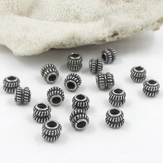 Bali Sterling Silver Spacer Rings | 4.5mm | 6 pieces