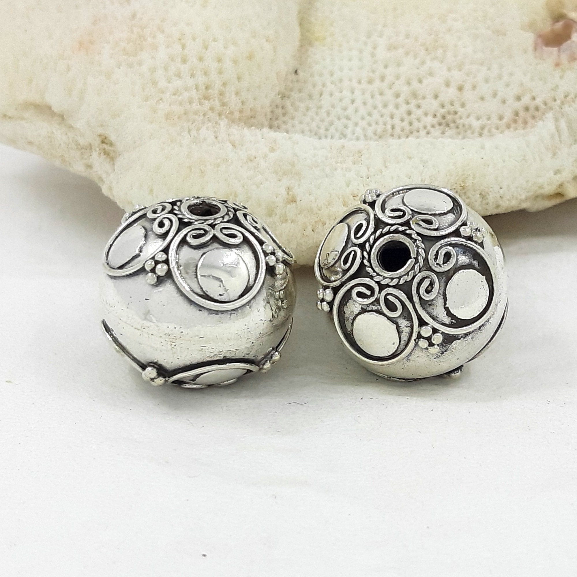 Bali Sterling Silver Bead | Round | 6mm | 1 piece