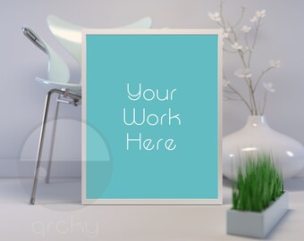 Download Free Bokeh White Frame 2:3 Ratio Print mock-up, artwork mock-up, picture mock-up, styled background, stock photo, product mock-up PSD Template