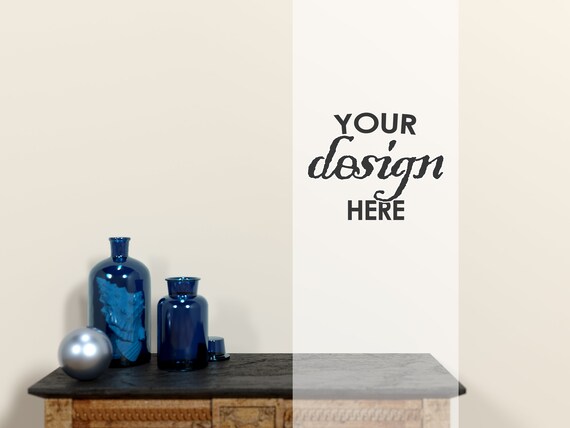 Beach House Wall Mockup Rustic Living Room Mock Ups Rustic Etsy