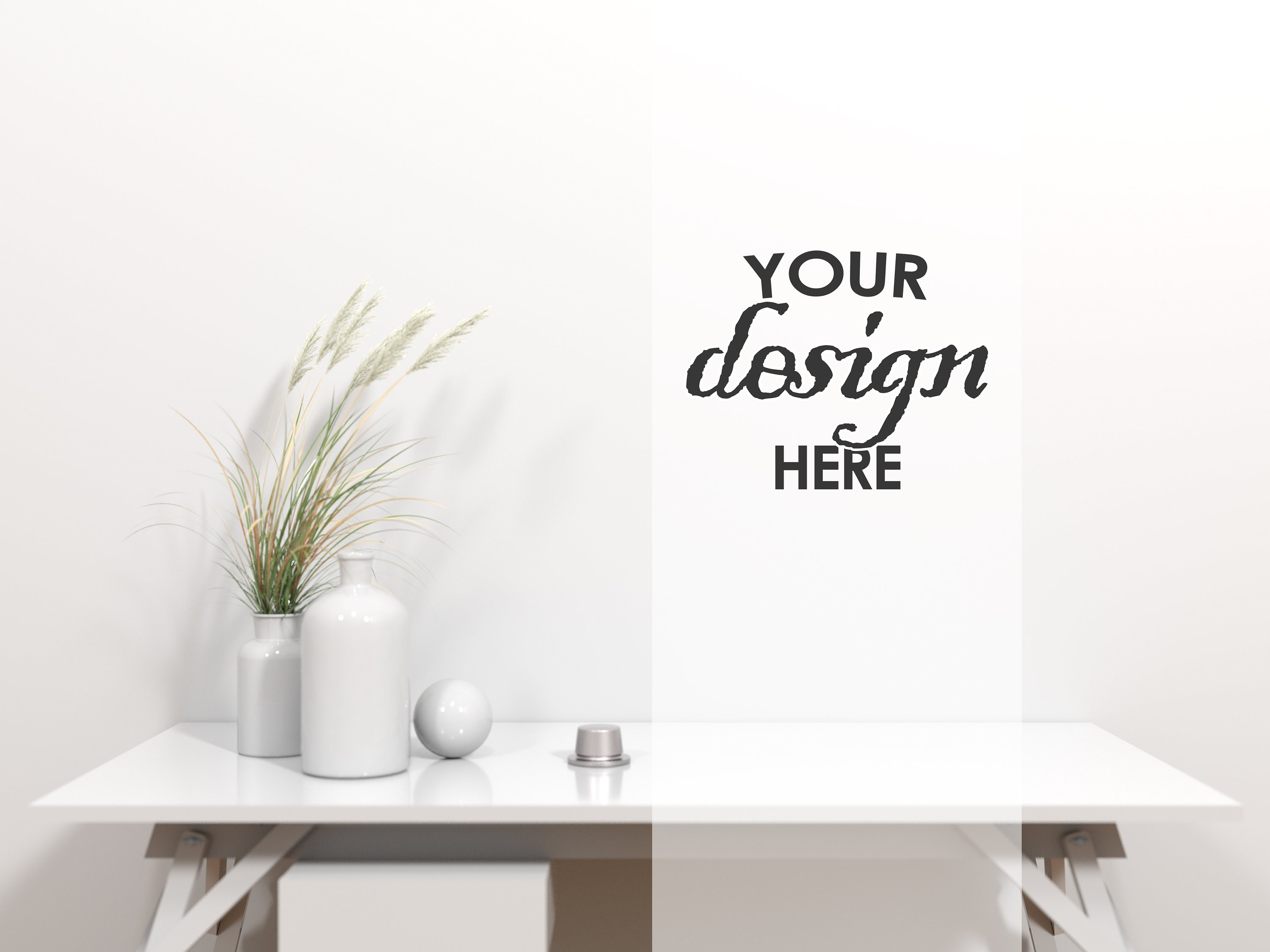 Minimalist Wall MOCKUP Rustic living room mock ups rustic