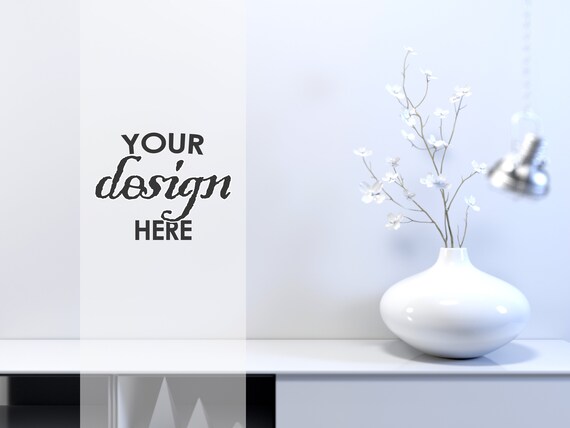 Minimalist Wall Mockup V2 Rustic Living Room Mock Ups Rustic Etsy