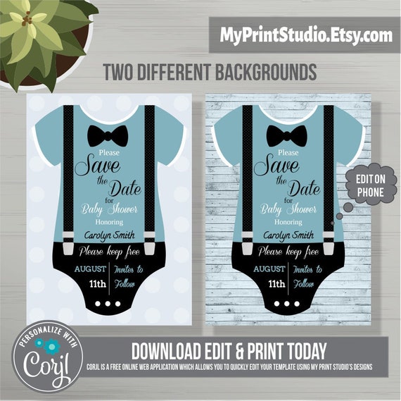 baby shower save the date online
