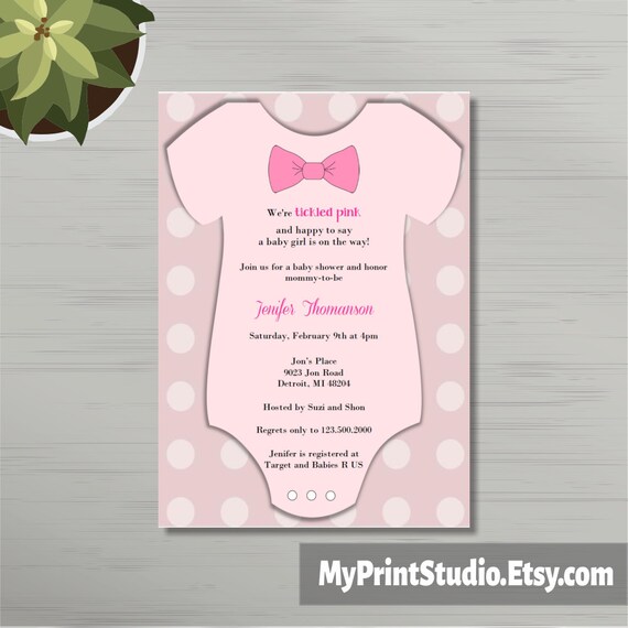 Creative Baby Girl Shower Invitation Digital File Cool Girl Etsy