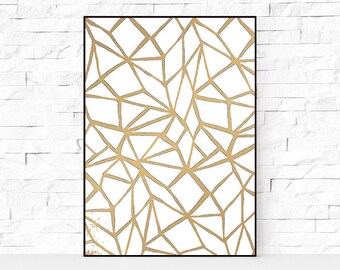 gold geometric etsy
