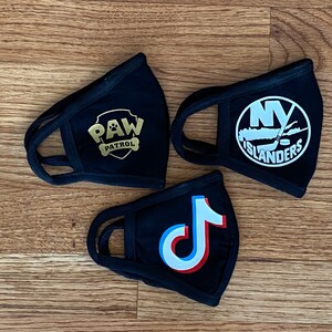 Custom Personalized Reusable Face Mask and Covering Kids and Adult
